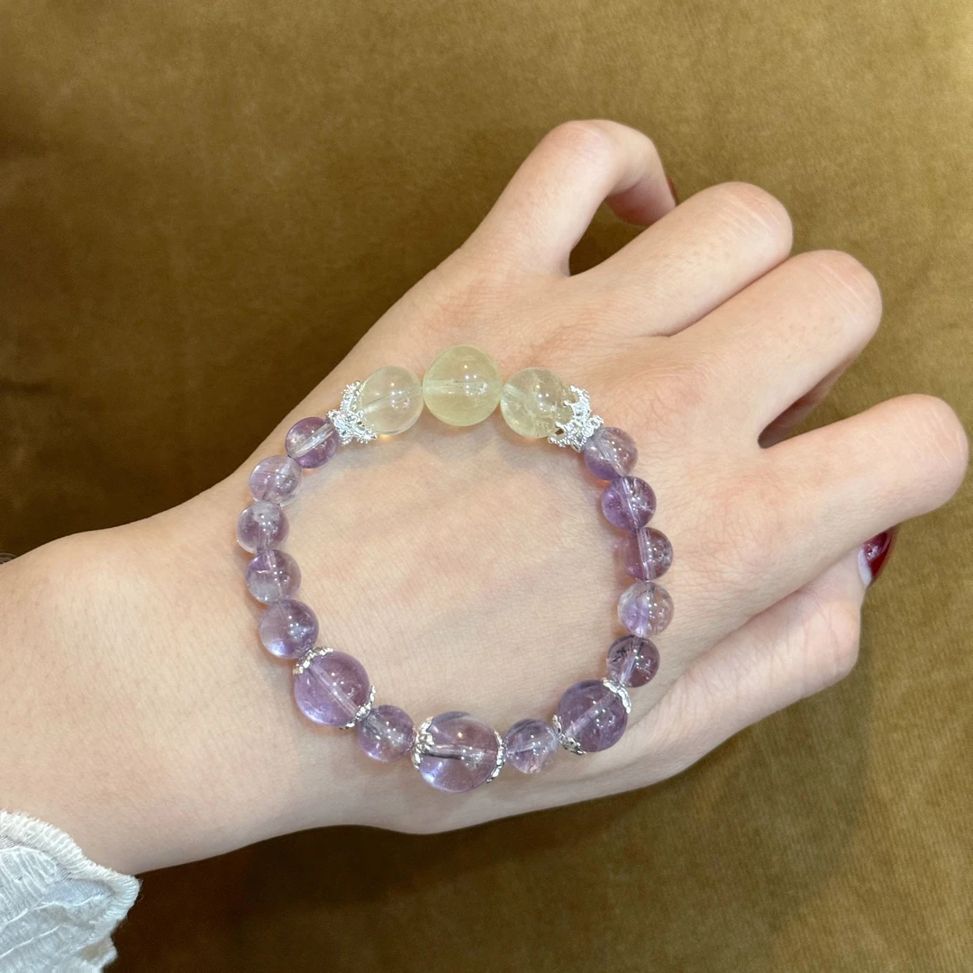 【扶摇直上】紫水晶+柠檬晶Y79