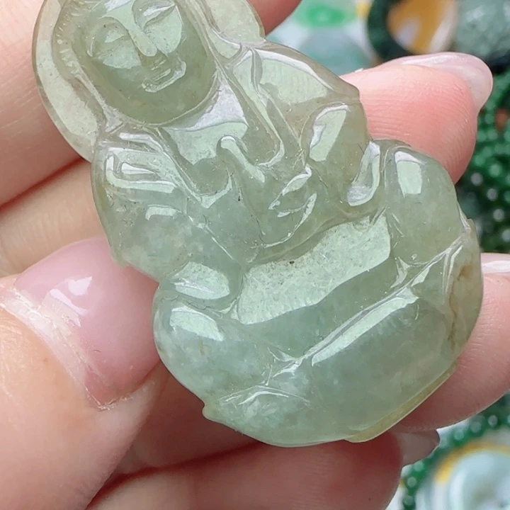 翡翠未镶嵌颈饰天然A货36