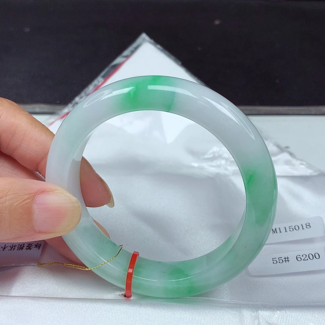 未镶嵌手镯翡翠55圈5018