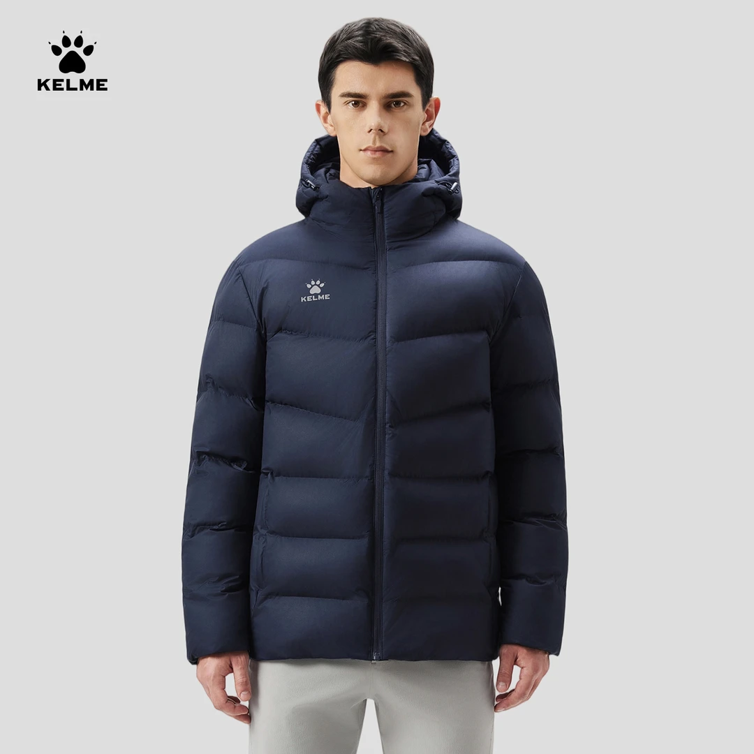 jq【卡尔美】秋冬季儿童棉衣短款连帽棉服中长款冬季足球男训练