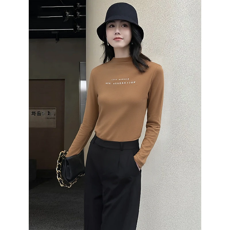 39179【觅系列】磨毛打底衫长袖T恤35MX209C399