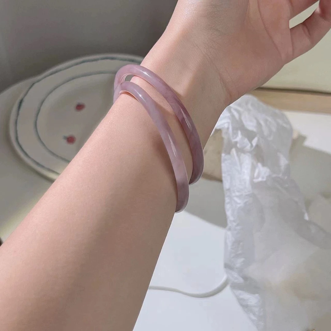 非金属玻璃手镯 2024新款中式叮当镯饰品