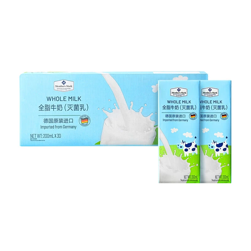 Member's Mark全脂牛奶(火菌乳)200ml*30