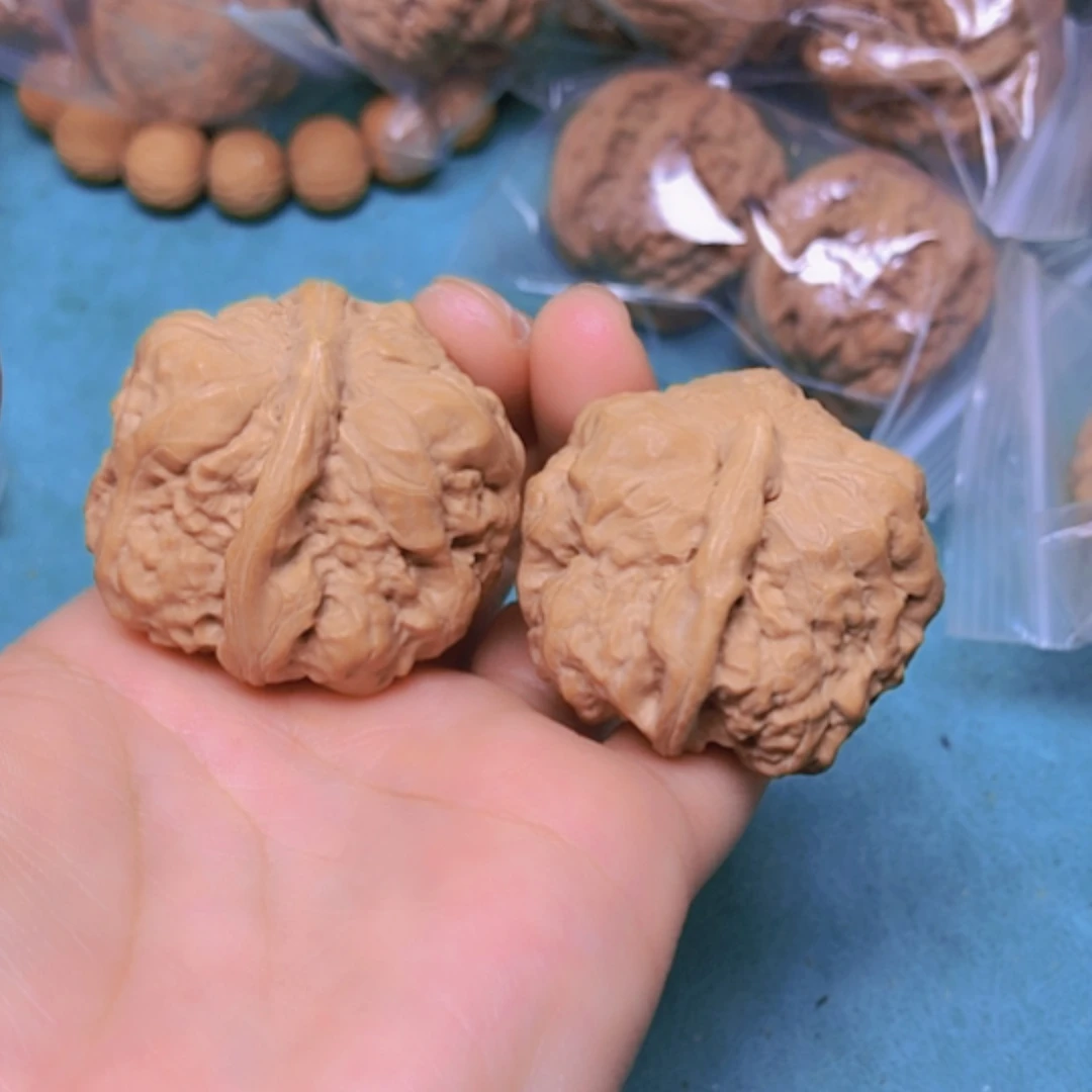 【闪购商品】把件核桃40蛤蟆头一帆风顺修尖