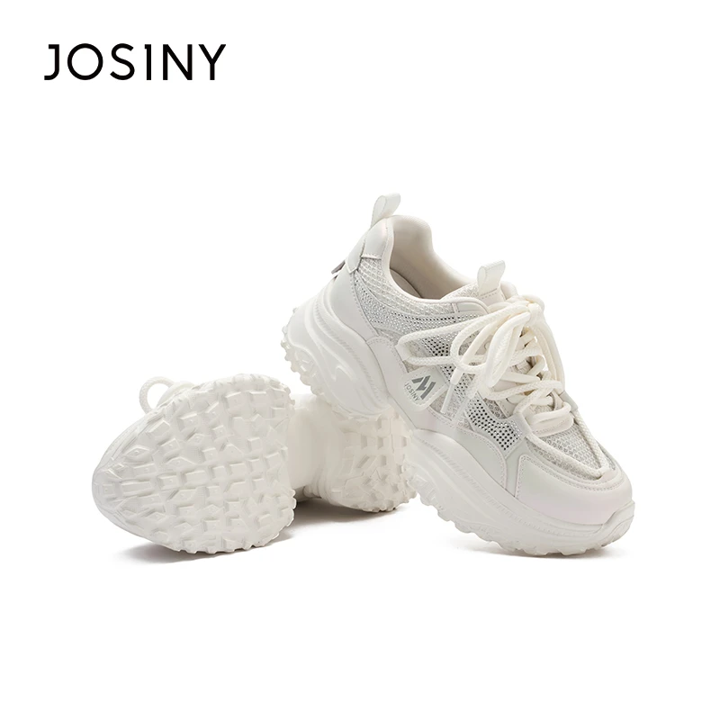卓诗尼厚底网面透气老爹鞋2025夏季新出游百搭鞋子女运动休闲鞋
