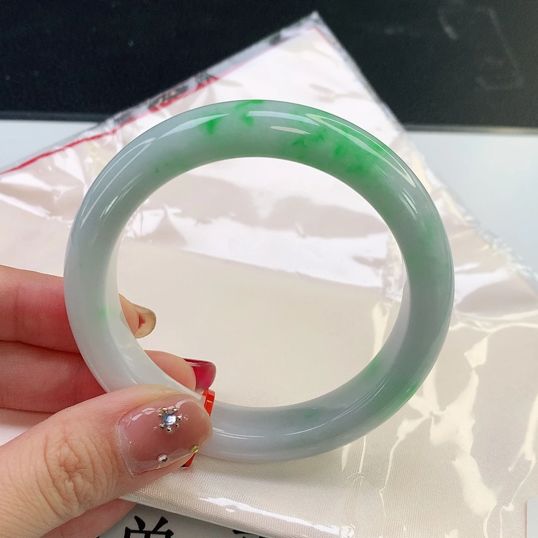 翡翠手镯未镶嵌天然翡翠A货14