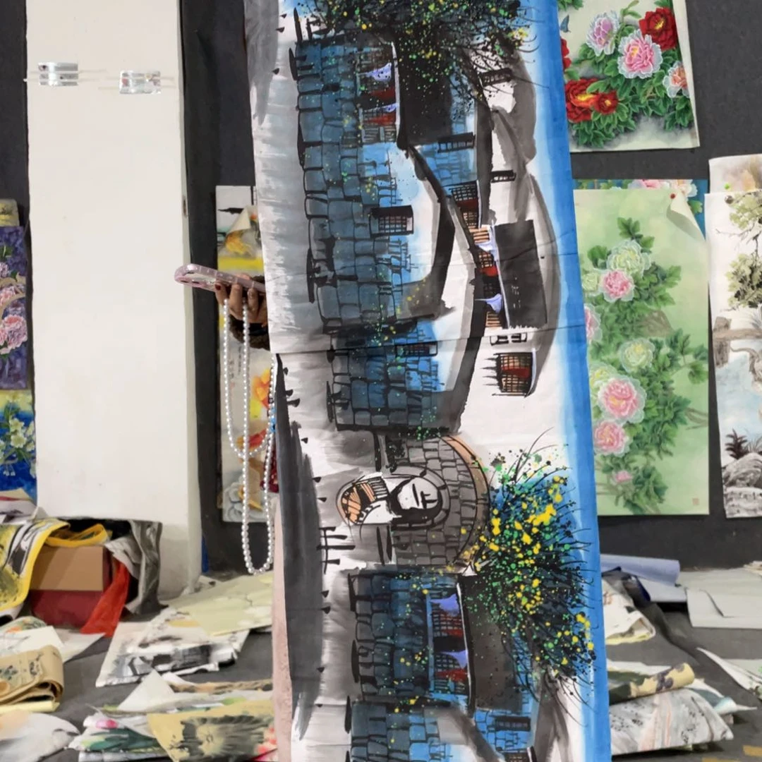 国画国画作品画心一张