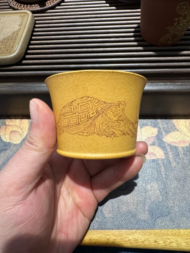 黄金段手工马蹄杯