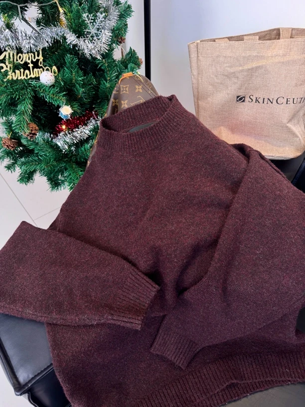 RIVER 牛货！含羊毛简约纯色超舒适秋冬保暖软糯纯色毛衣