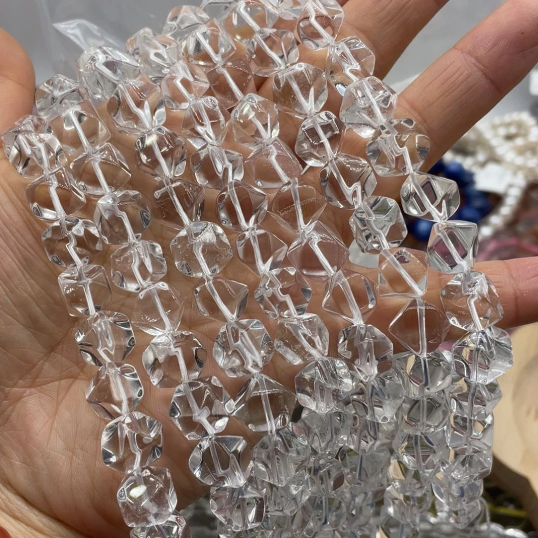 玛瑙/玉髓珠宝半成品未镶嵌白水晶小随行约10-11mm左右