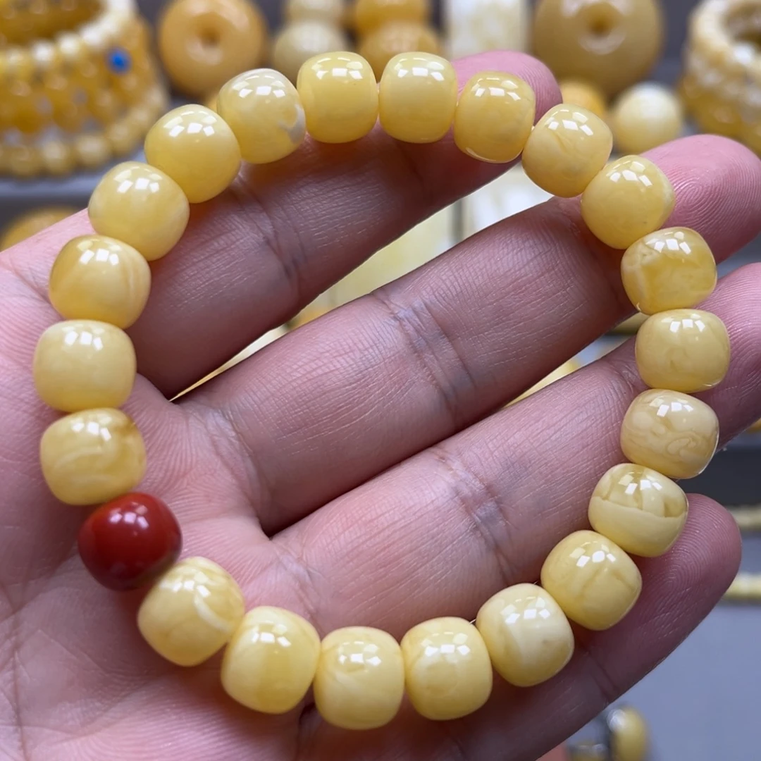 琥珀未镶嵌手链手串