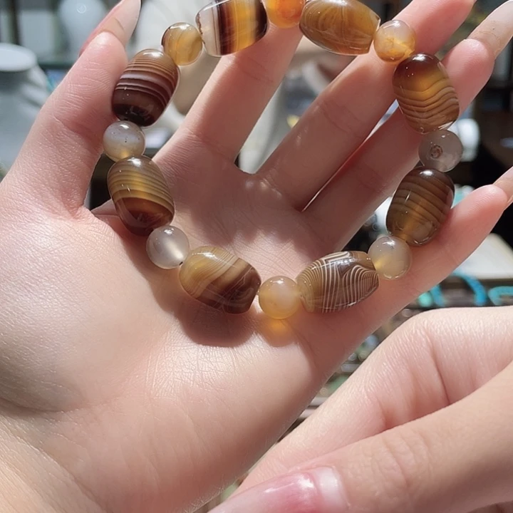 玛瑙/玉髓未镶嵌手链