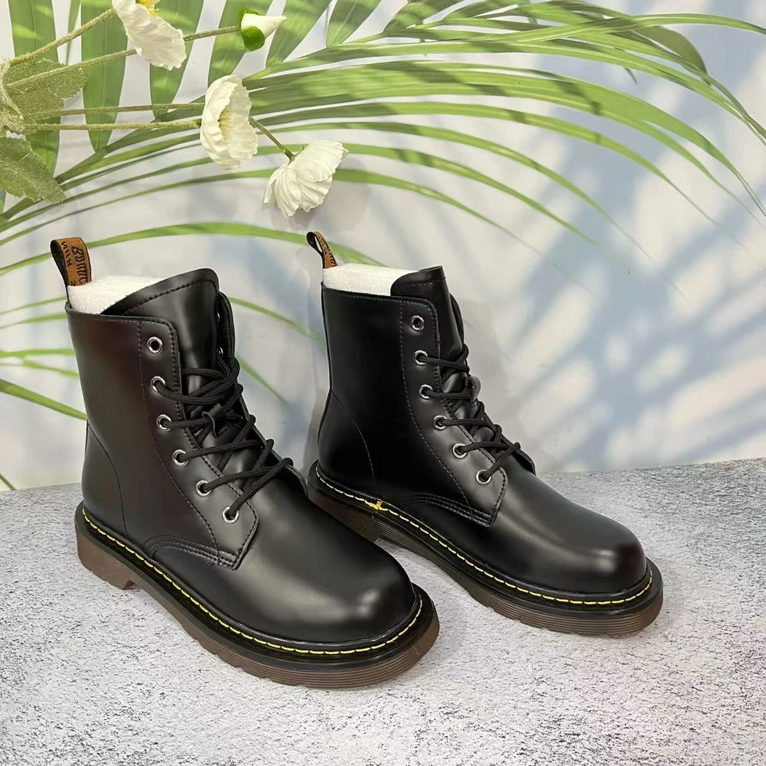 小强家女鞋 芽儿家百搭舒适女靴(Y291-22-2)(W31DYV2272901)