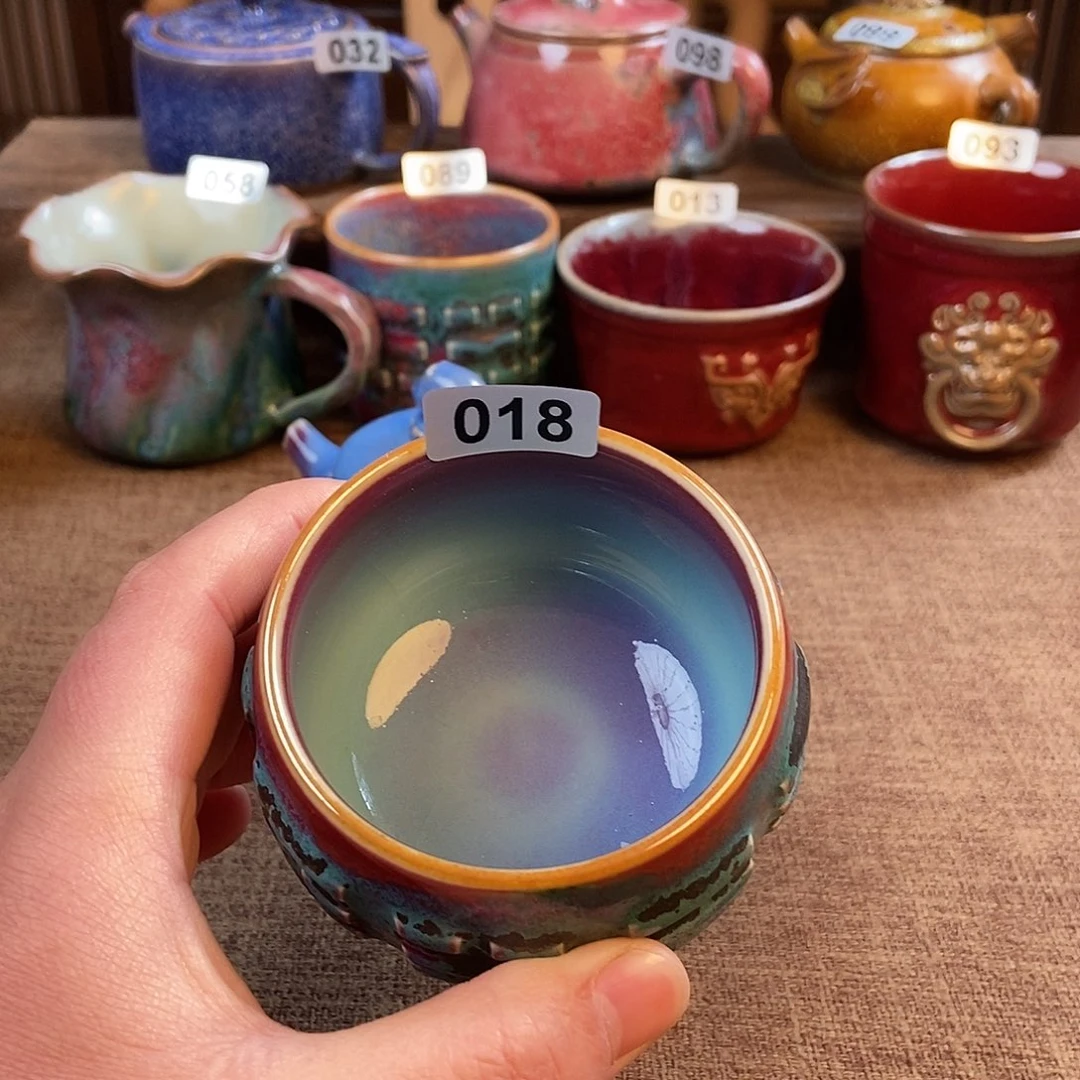 摆件禅**话钧瓷主人杯杯