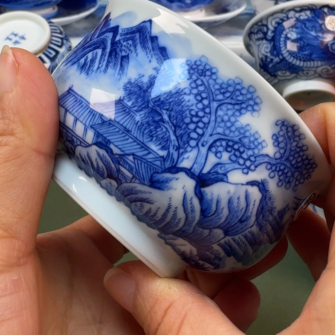 陶景德镇纯手绘茶具圆圆239