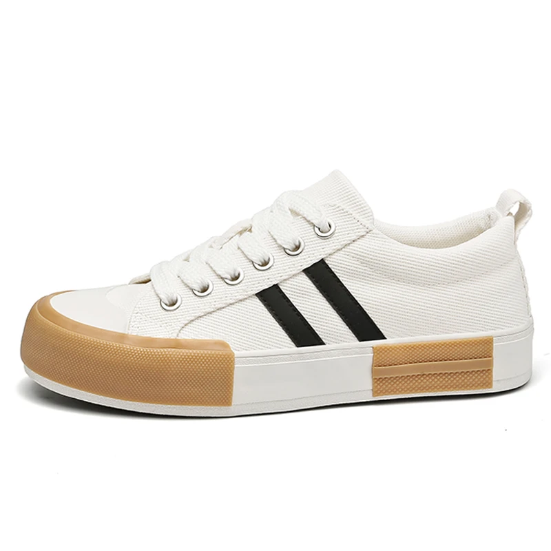 25162春季透气系带休闲透气帆布鞋小白鞋夏布鞋时尚潮流百搭男鞋
