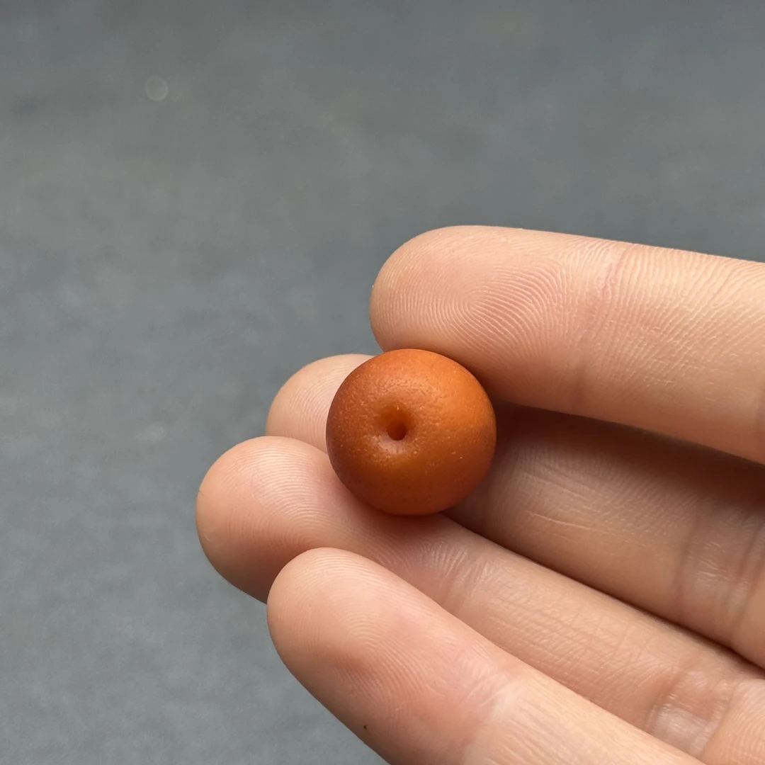 A2320天然原矿蜜蜡 老蜡枣珠14.6x16.2mm 2.2克抖音基地质检发货