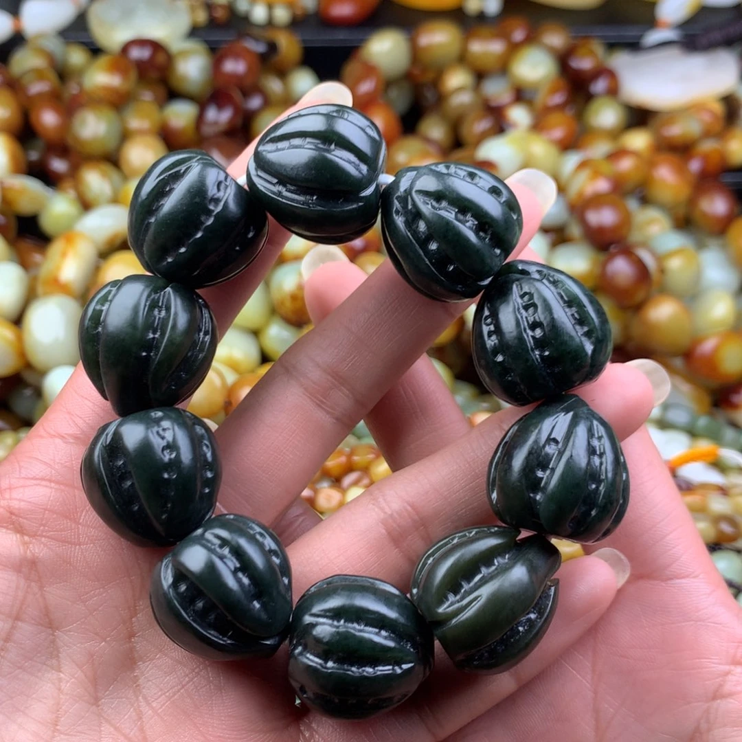 和田玉未镶嵌手链