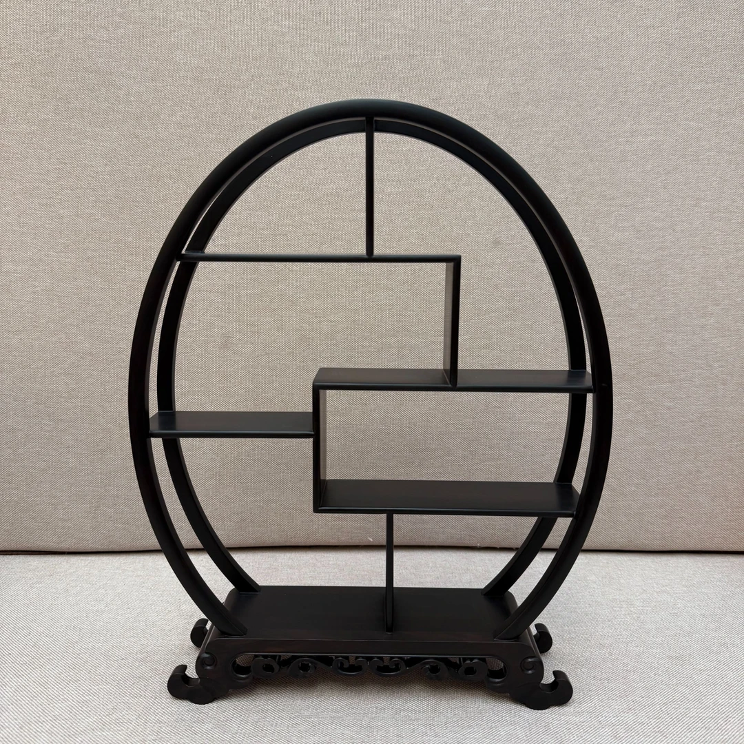 紫光檀精工榫卯结构小型博古架