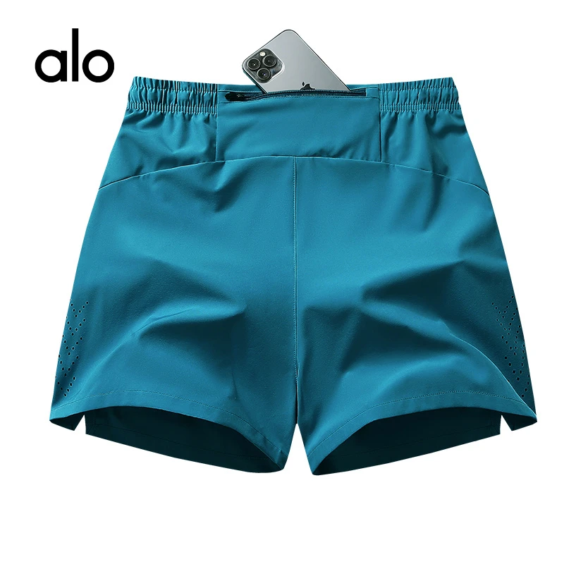 alo运动短裤休闲冰丝薄款夏季透气速干跑步新款男款女款大码健身