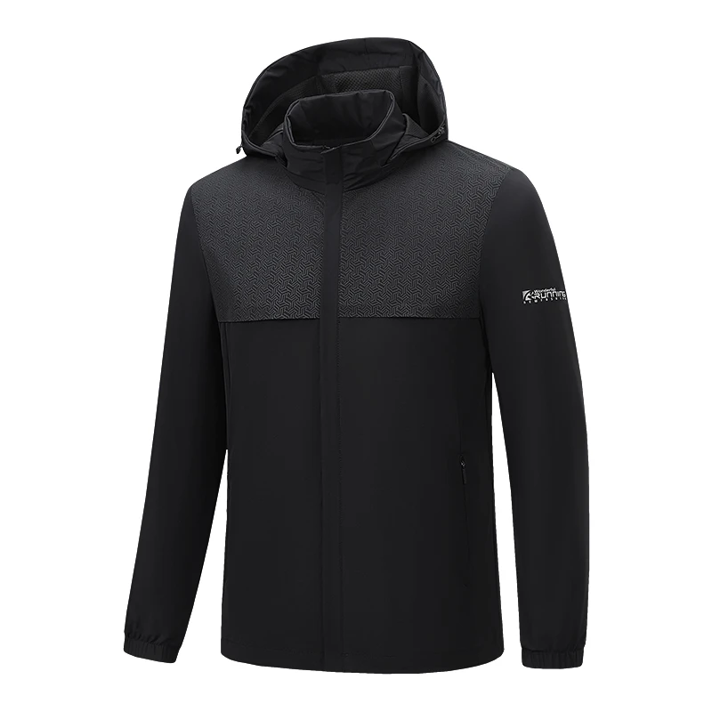 阿途锐-6607男士新款运动冲锋衣五防外套简约休闲百搭防风