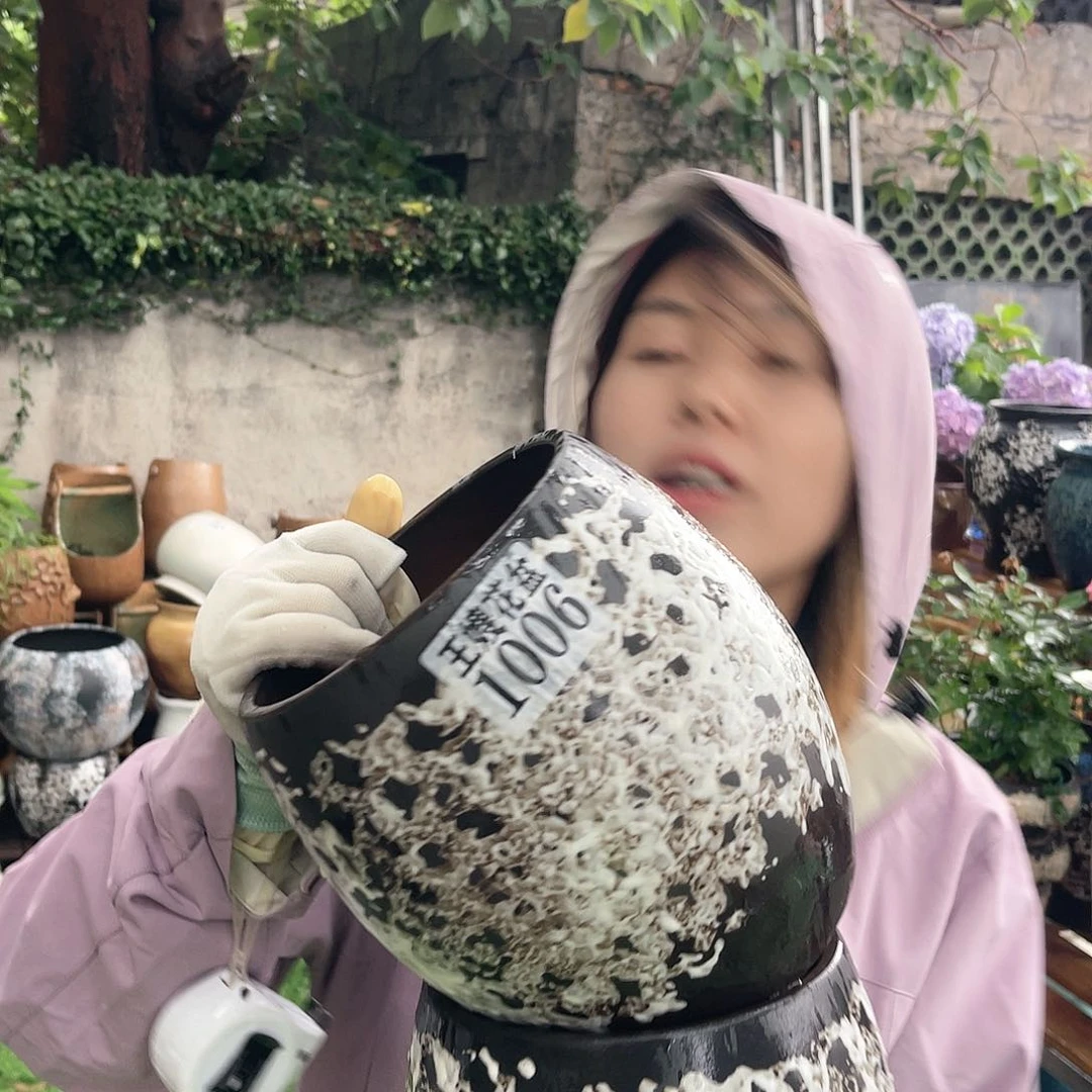 紫砂花盆王嫂花盆直播0601-1006高20口15