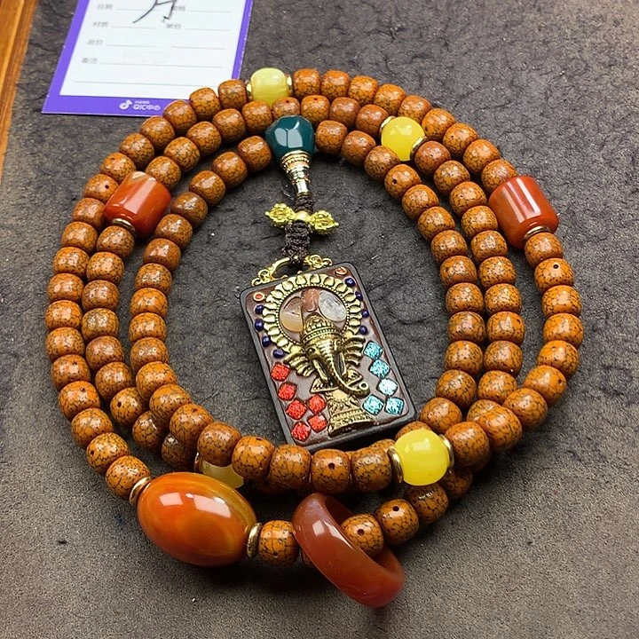 想***念星月菩提吊坠脖挂