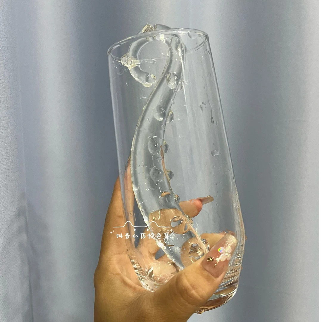 悦色集：水晶小海豚可爱双层玻璃摆件透明网红