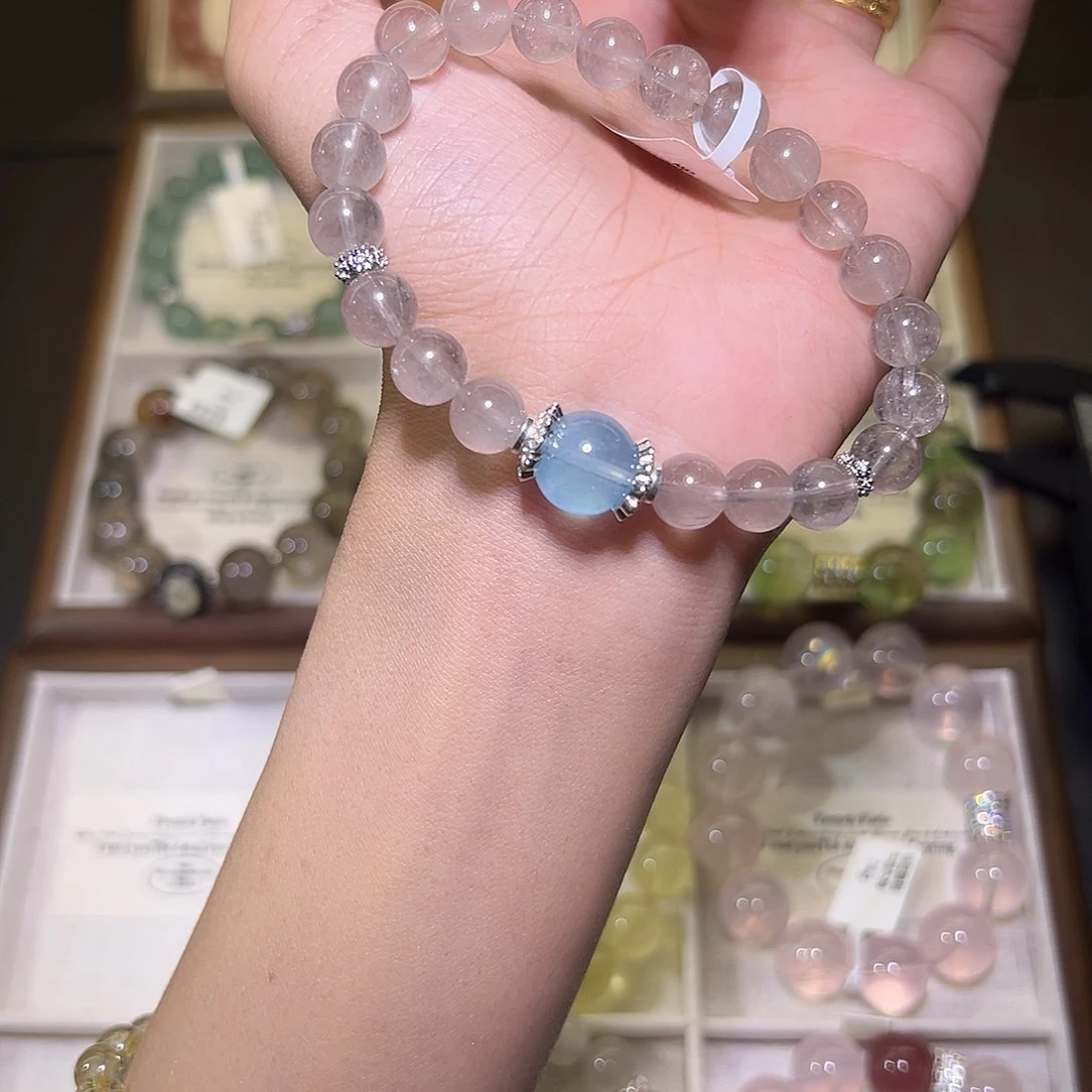 水晶手链未镶嵌天**阀25-首单九折 48小时鉴赏