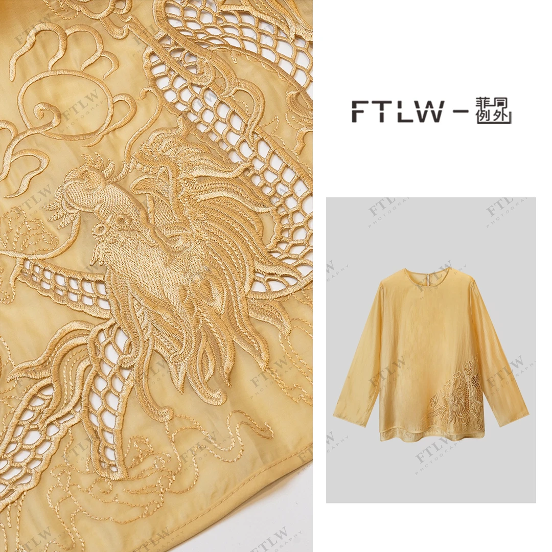 板熙FTLW-【早春系列】轻奢高级感气质时尚优雅女装上衣-3429