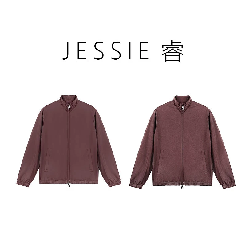 JESSIE睿 LP双面穿羊毛夹克外套休闲男士立领