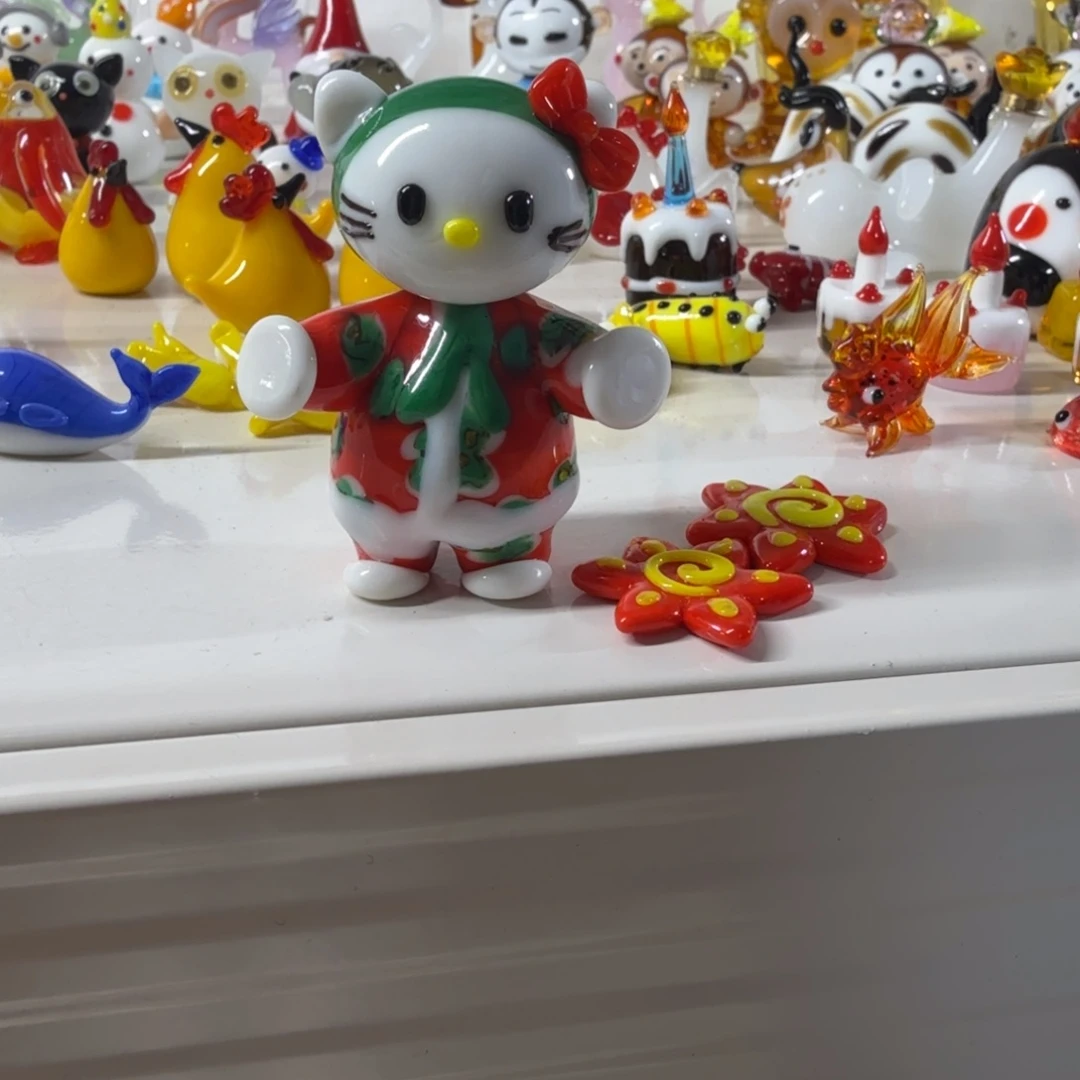 线***狗手工艺品琉璃kt猫