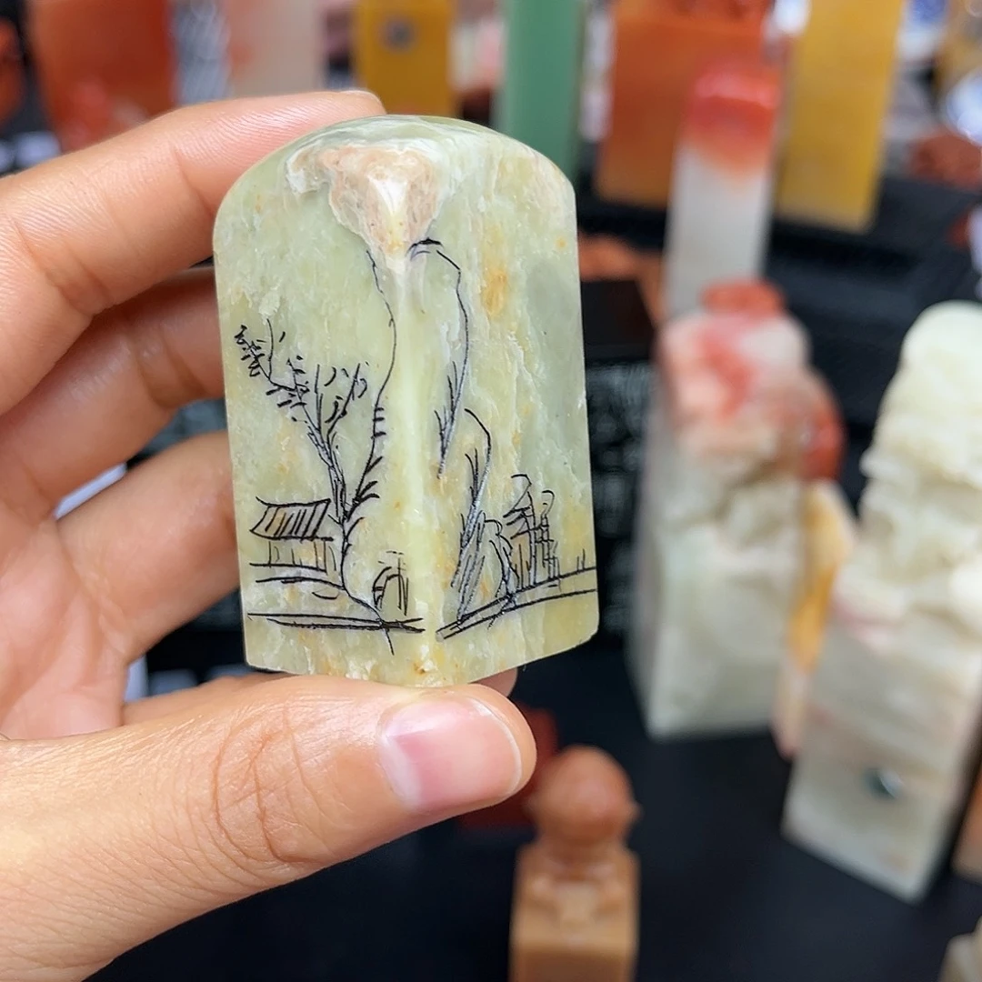 昌化石印石这么早的了才