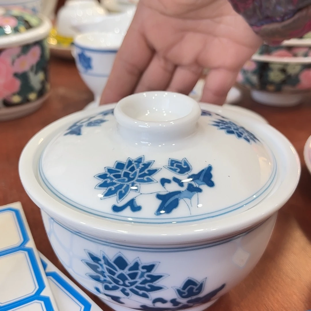 醴陵高温瓷老厂瓷微瑕全品手绘