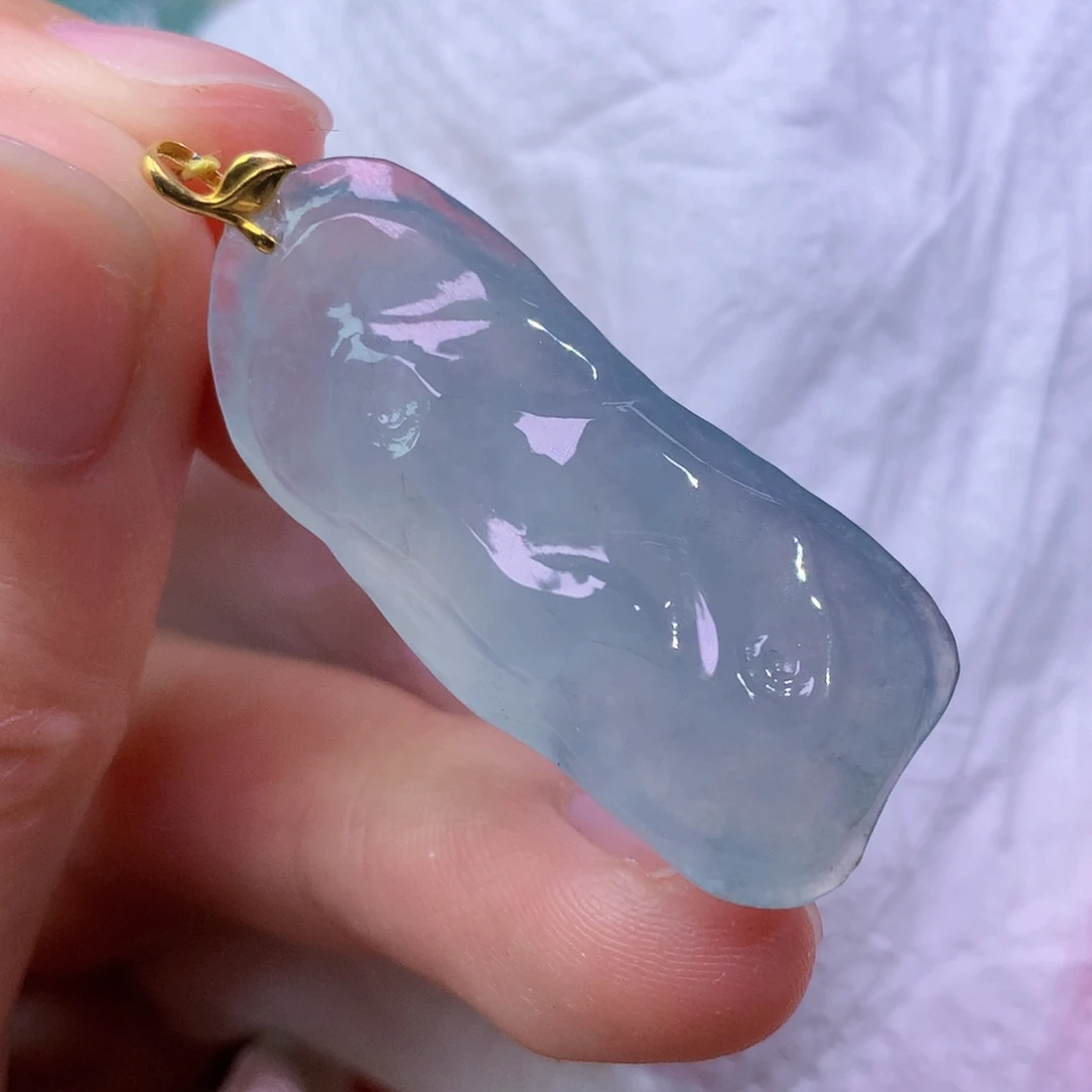 翡翠未镶嵌吊坠(赠链) 9783