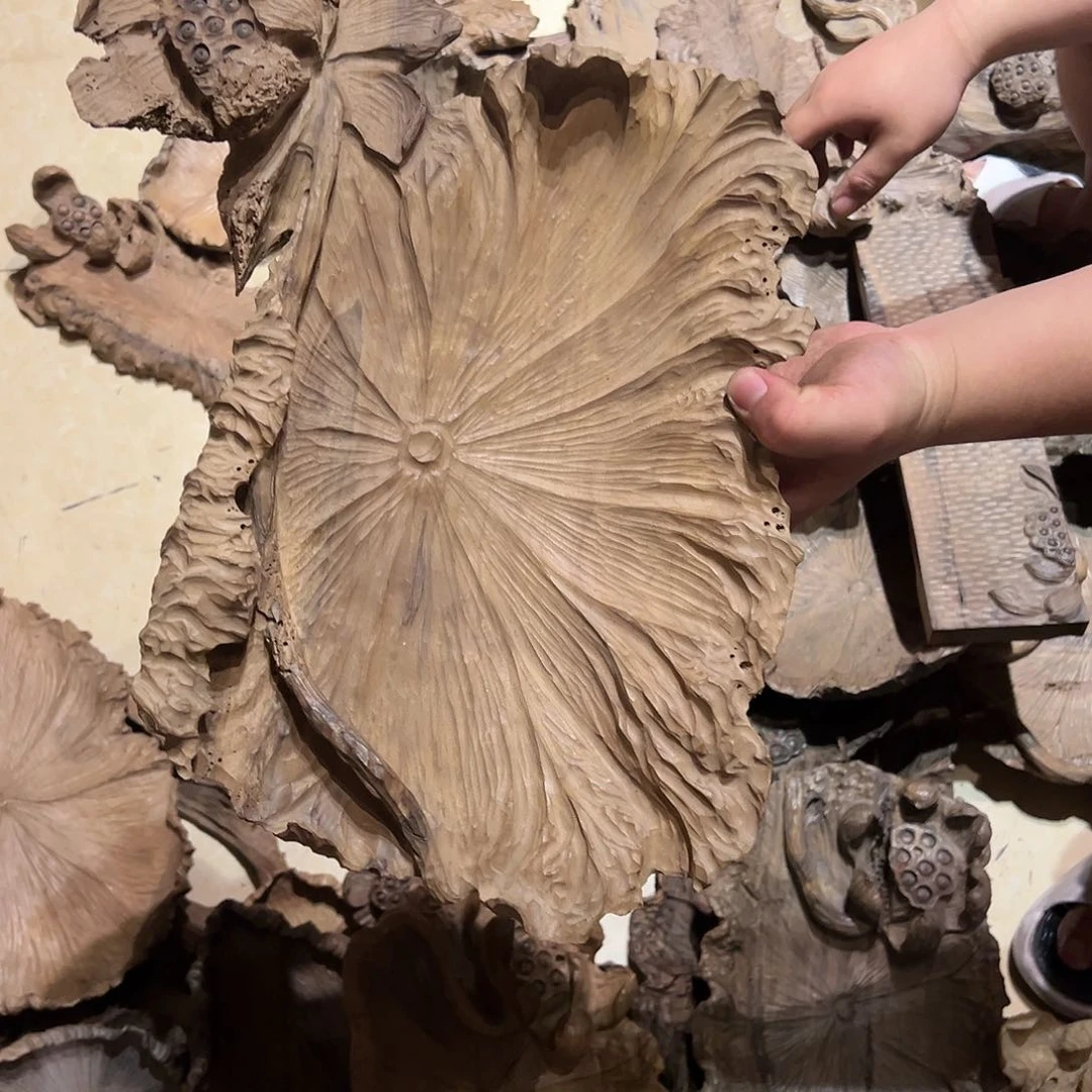 【闪购商品】木用****53126号乌木金丝楠果盘