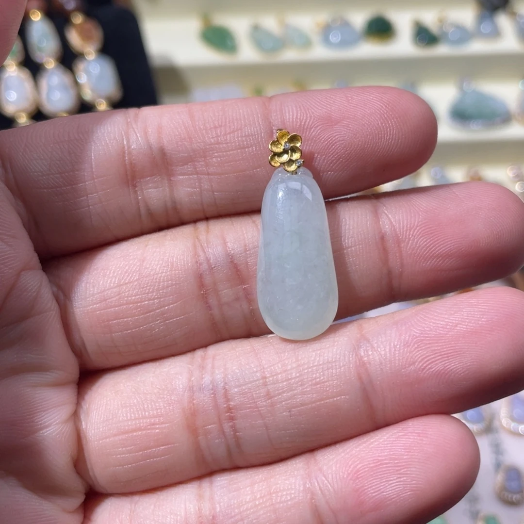 翡翠银S925镶嵌颈饰