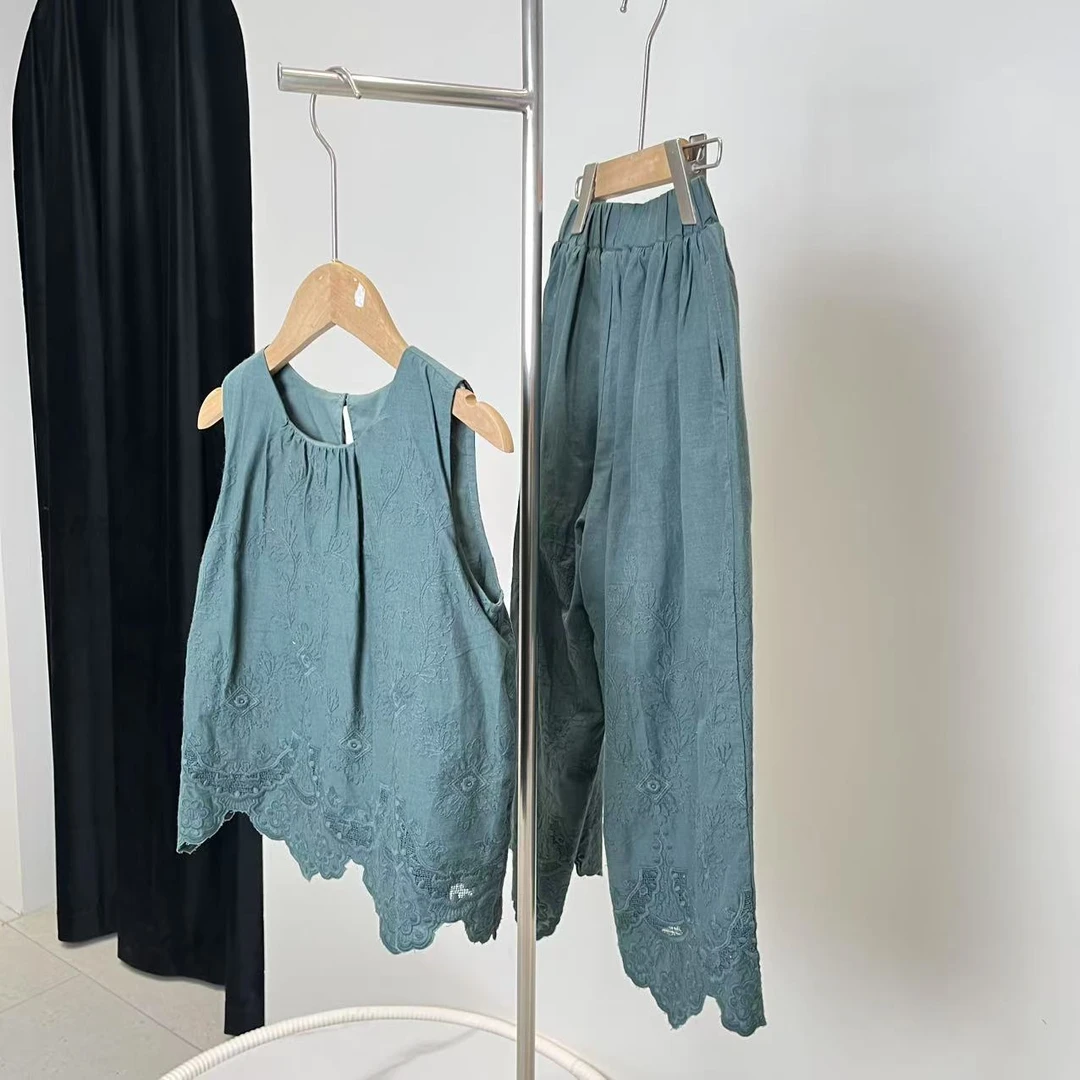 新款套装女童绿色 6047禾