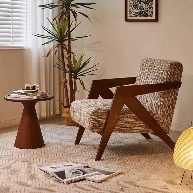 理查德中古风单人设计师客厅阳台家用卧室懒人椅子休闲沙发