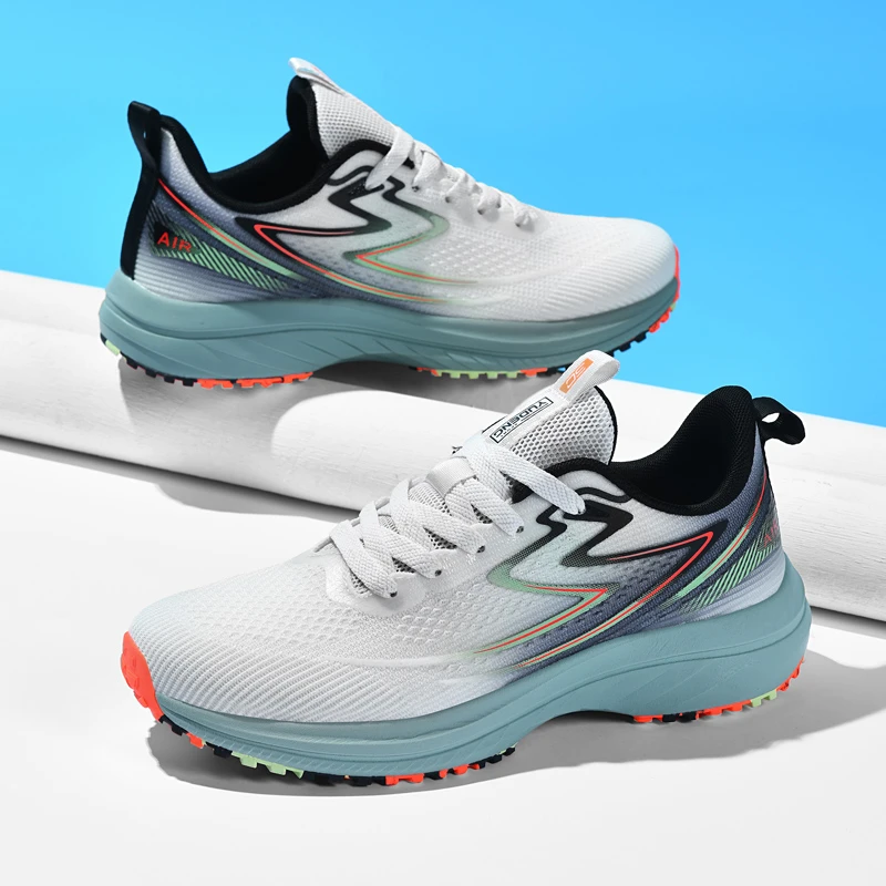 碳板运动跑鞋男2025夏季新款超轻减震青少年马拉松专用防滑跑步鞋