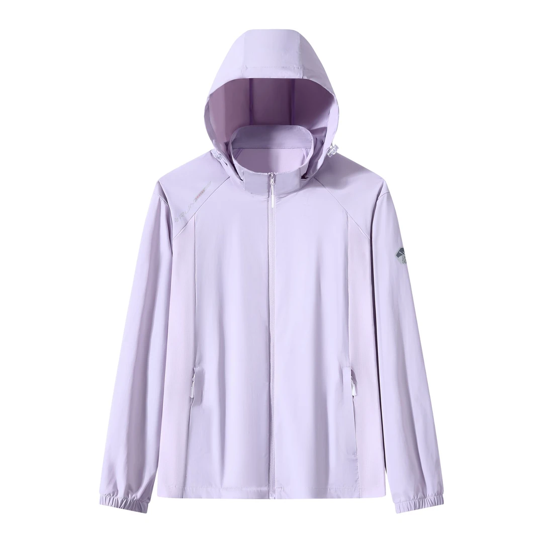 美力琼斯夏季户外运动超薄透气防紫外线速干可拆帽皮肤衣薄款风衣