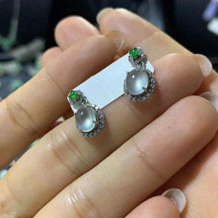 翡翠银S925镶嵌戒指