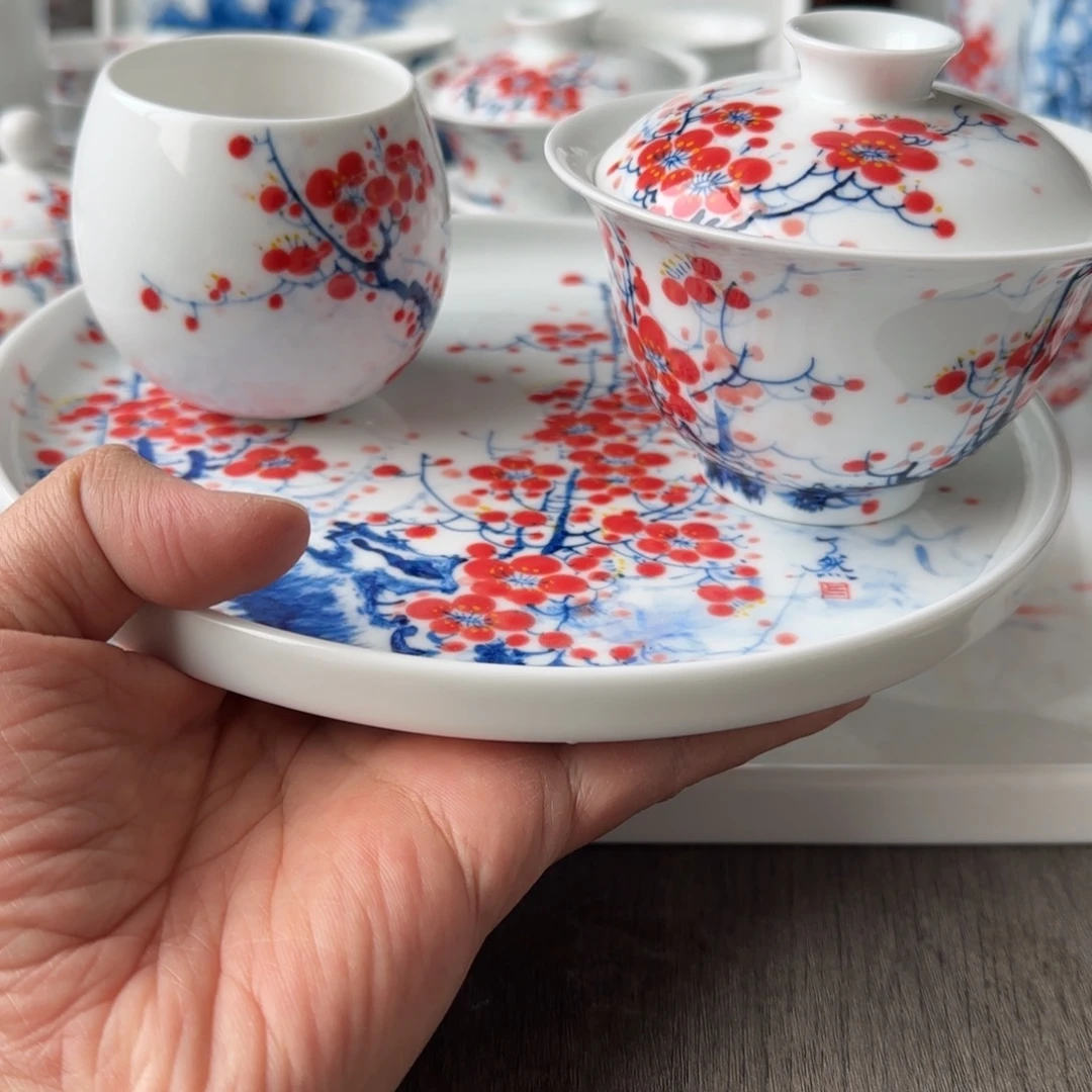 景德镇釉下青花五彩手绘