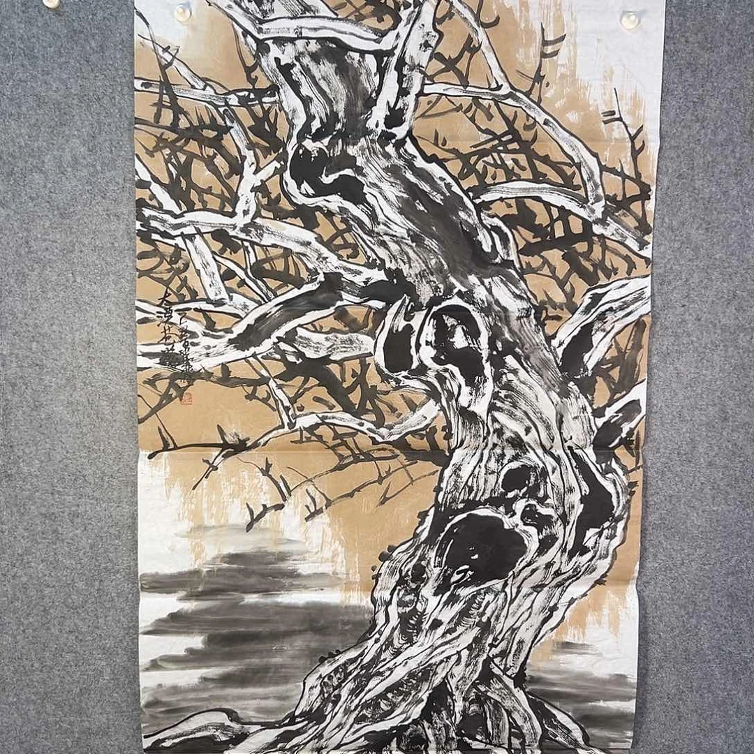 国画693 牡丹等植物生长于这里生长