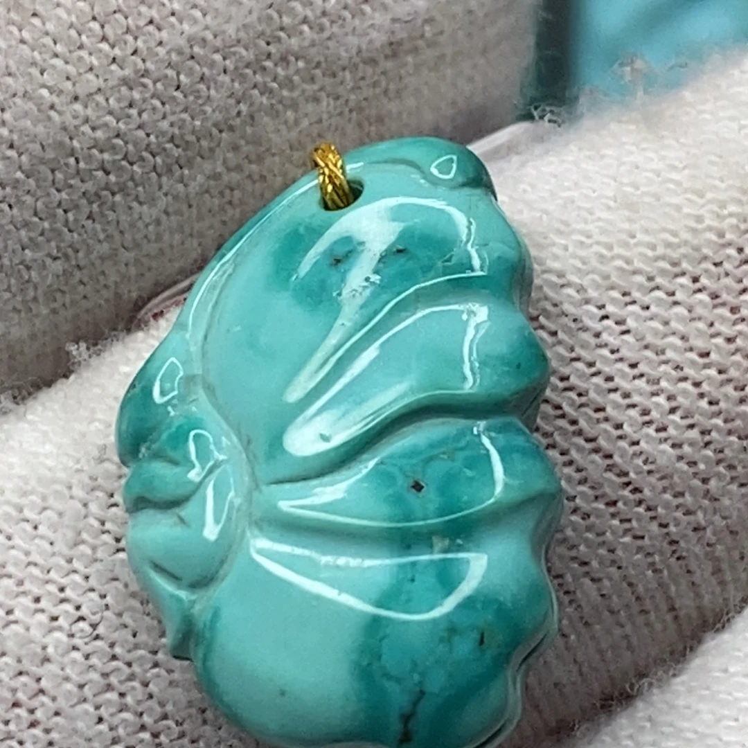 绿松石未镶嵌天然原矿 带武汉地大证书