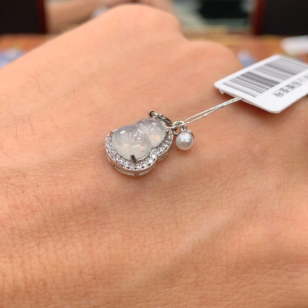 翡翠银S925镶嵌颈饰