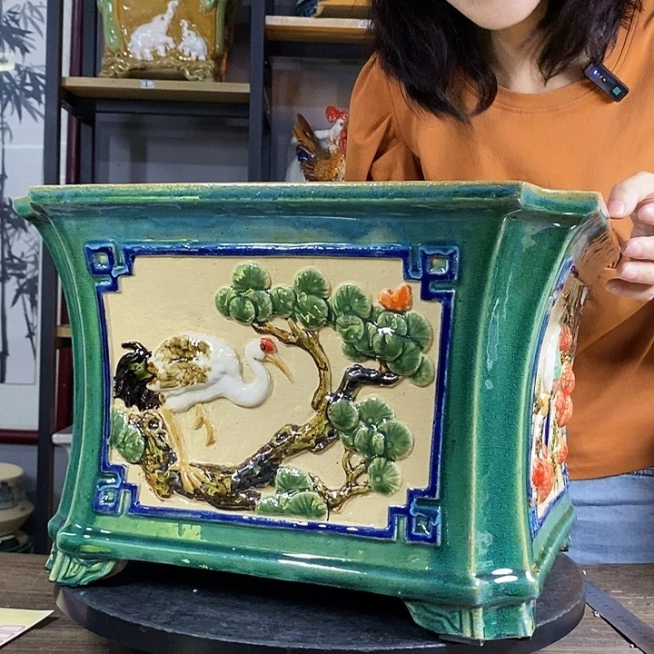 紫砂花盆符*军7。