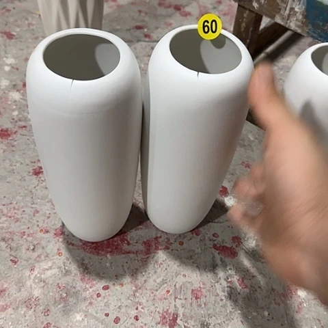 晴***光瓷片瑕疵24厘米组合60号一对