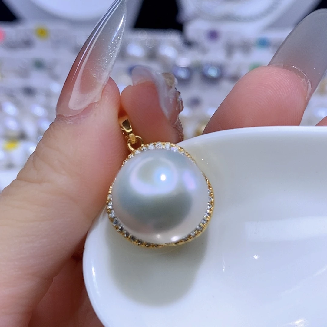 颈饰合金淡水珍珠