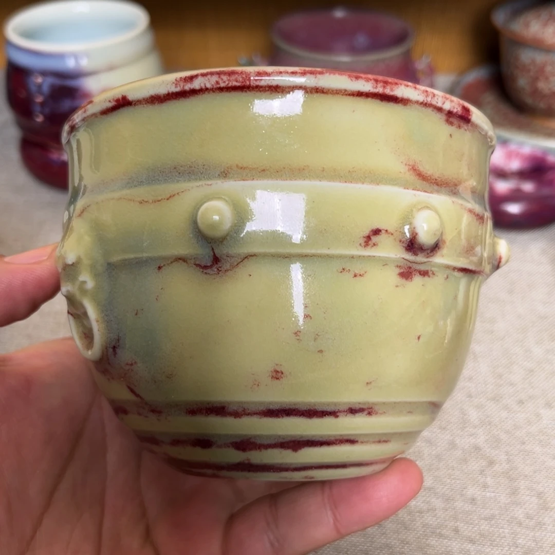 钧瓷手工制作烧制的